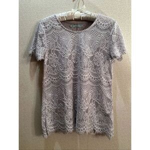 Like new Maunces lace boho top